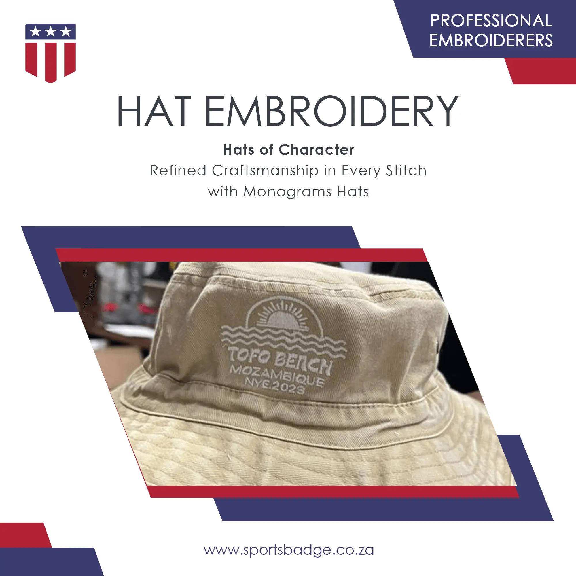 Custom Embroidered Hats in Zimbabwe