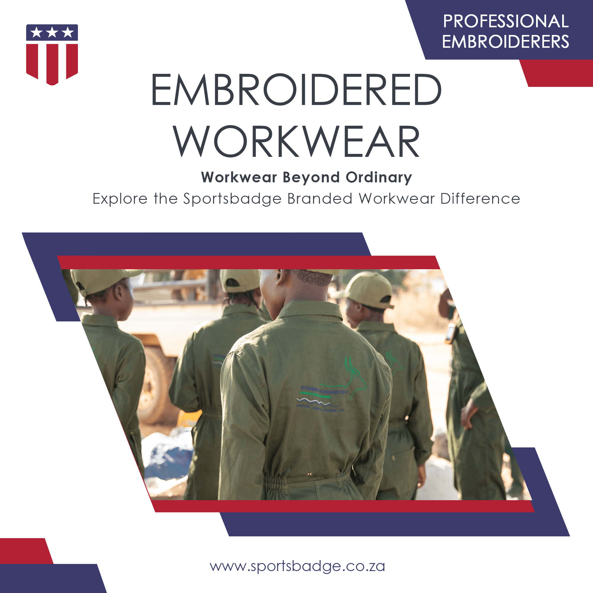 Custom Embroidered Workwear in Botswana