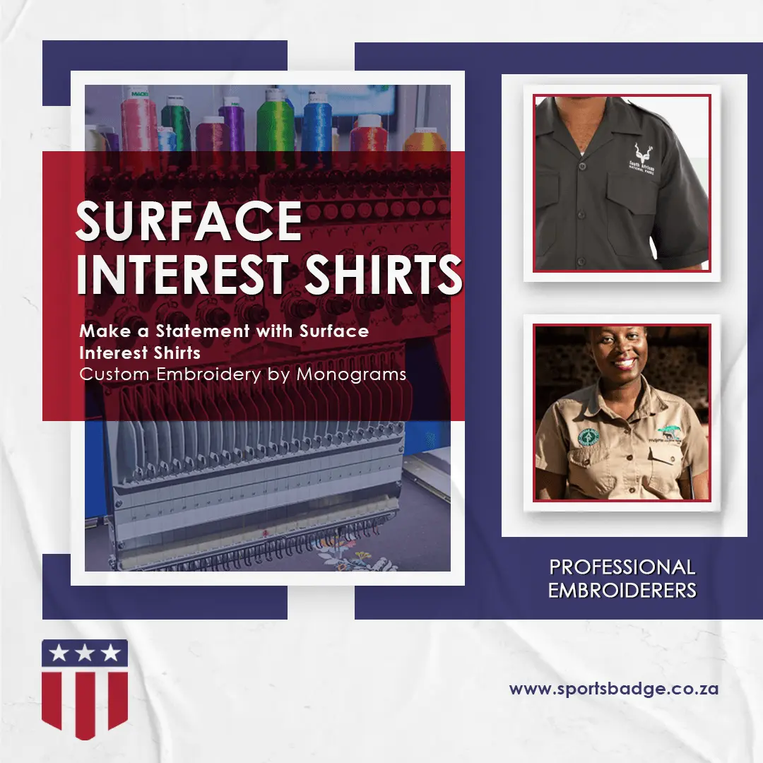 Custom Embroidered Surface-Interest-Shirts in Central African Republic